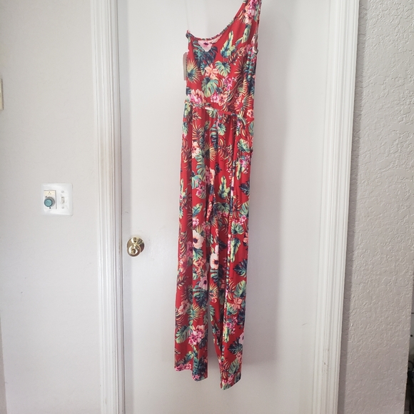 eye candy Pants - Just In: Ladies New Red Sexy Floral Jumpsuit